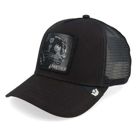 Goorin - Panther Void Black on Black A-Frame Trucker Trucker Black Cap - @ Hatstore