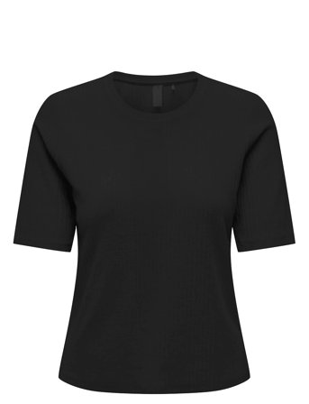 Onpseren On 2/4 Reg Rib Tee Noos Black Only Play
