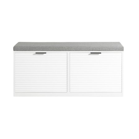 SoBuy vit skohylla med 2 dörrar 35x105x48.01cm, modern FSR147-W