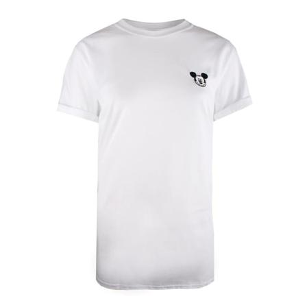 Disney Mickey Mouse Face T-shirt S Vit För Dam/dam