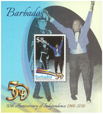 Barbados - 50 år med uafhængighed - Postfrisk miniark