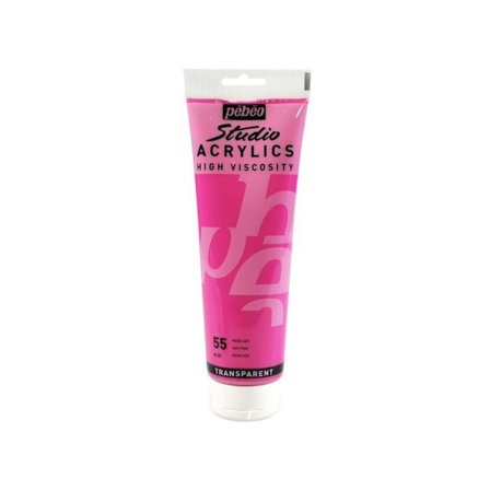 Akryl - Pébéo - 169055 - Rose Azo - 250 ml - Satin