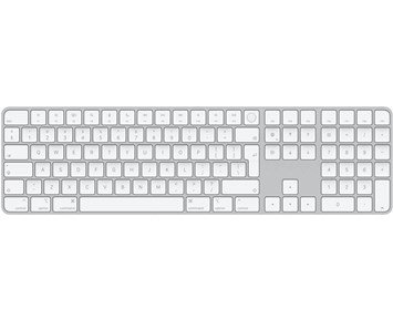 Apple-Magic Keyboard with Touch ID and Numeric Keypad for Mac models with Apple silicon - Norwegian - White Keys-Apple Magic Keyboard med Touch ID & 