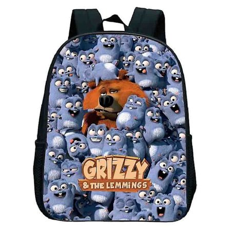 Sunlight Grizzy Bjørn Rygsæk Børn Børnehave Skoletasker Børn Tegneserie Grizzy Og Lemmingerne Rygsæk Børn Skoletasker