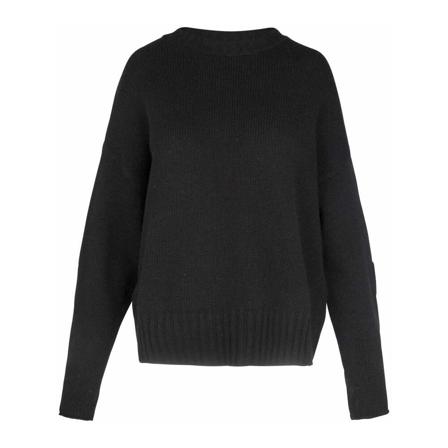 Jucca, Round-neck Knitwear Zwart, Dames, Maat:S
