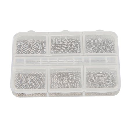 Nagelkonst Pärlor Hemma Salong Utsökt DIY Metall Mini Nagel Pärlor Dekoration för Nagelkonstnär Nybörjare Kol Svart