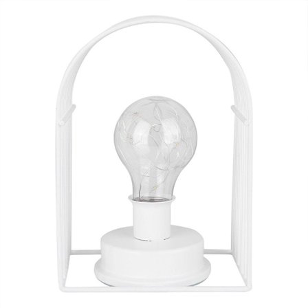 Jernkunst Hus Form Pære Glødetråd Kobbertråd Dekoration LED Nattelys KLB