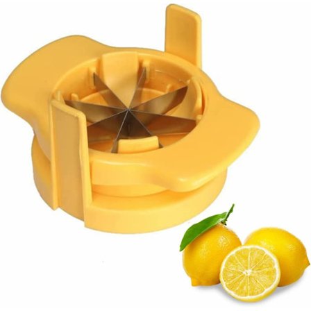 Citron- och limeskivare Citronskärare Kök Multifunktionell Rostfritt Stål Apelsinskärare Fruktskärare Kökstillbehör, Grön