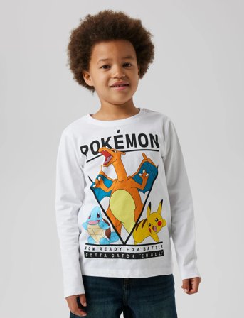 name it Nkmast Pokemon Ls Nreg Top Box Noos Sky - White - 116