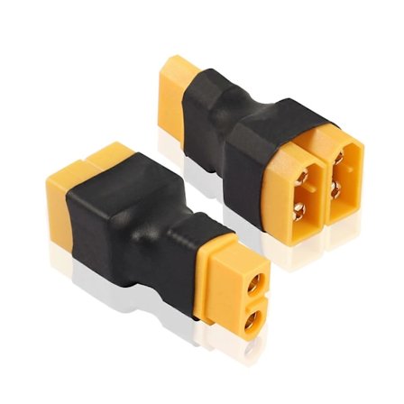 XT60 Forlængerkabel med Stik 12AWG 50CM Silikoneledning XT60 Stik til RC Lipo Batteri DIY Reservedel Fjernbetjening Legetøjsdele (2 STK, XT60 Hun til 