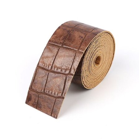 Krokodillemønster Skinnrem Skinnremse KAFFE 5CM