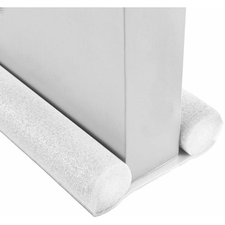 Vindstopp för dörrar, vit, 3-pack, dörrtätning 95 cm, dörrtätning mot drag, dubbelsidigt skydd mot drag