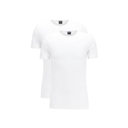 Hugo Boss - T-shirts - Vit - Herr - Storlek: S, Herr, Storlek: S