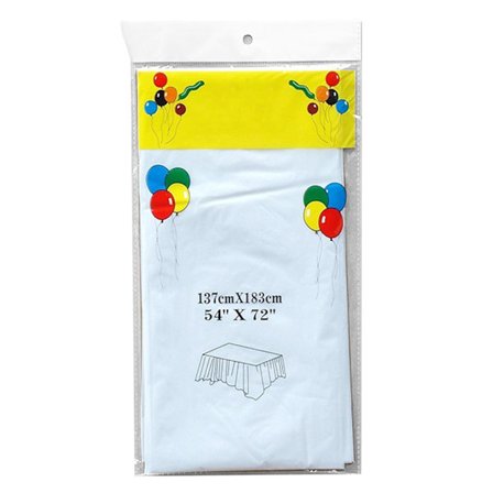 5 stk. hvide engangsduge 137x183cm PE beskyttende dug til bryllupsfest