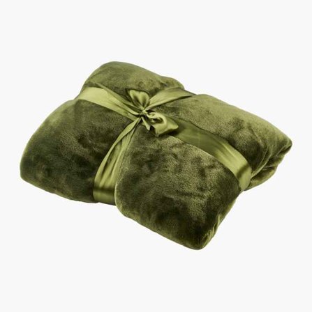 Fleecepläd 130 x 160 cm grön