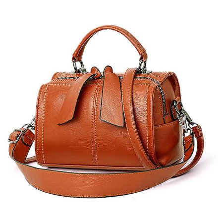 Muodikas Kannettava PU Olkalaukku Messenger-laukku Yksinkertainen Pehmeä Laukku Sopii Työhön Ja Matkustamiseen.