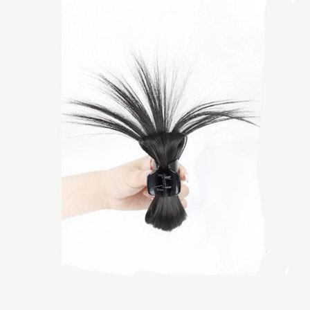Syntetisk Hair Claw Hair Clip SVART