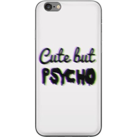 Yhteensopiva Puhelinkuori Apple iPhone 6 Plus Sadevärisiä leikkikuvia, joissa on iloinen kasvot ja värikkäät ympyrät leikkisessä studio-illustr