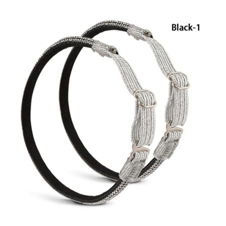 2 Par Dam Skosnören Bunt Skosnören SVART-1 SVART-1 Black-1