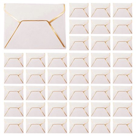 50 stk. Mini Kuverter Gavekort Kuverter Kuverter til Gavekort Bryllupskuverter eller