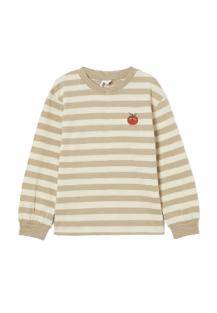 RIKIKI Randig tröja NADA T-shirts & toppar Beige 110/116