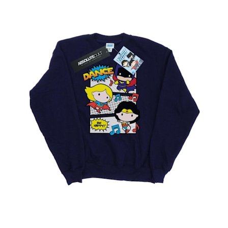 DC Comics Dam/Kvinnor Chibi Super Friends Dans Sweatshirt S