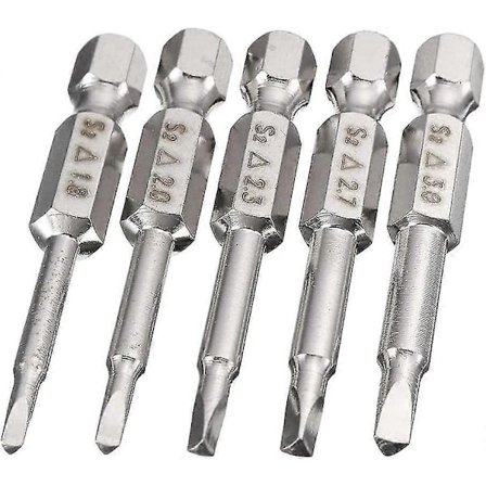 Magnetiske Trekant Hoved Skruetrækker Bits, 50mm S2 Stål Trekantet Spids Skruetrækker Bit 1/4 Hex Skaft Trekant Skruetrækker Bit Sæt 5stk)
