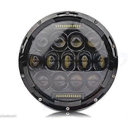 2025 Sopiva 7 tuuman 75W pyöreä LED-moottoripyörän ajovalo, vedenpitävä polttimo