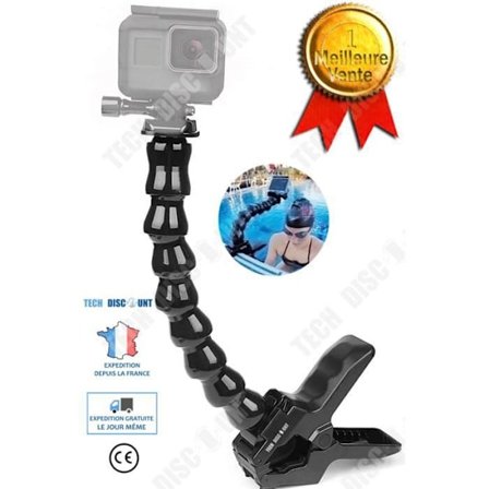 Kameraklämma - TD - Universal - Vikbar design - Max belastning 2 kg - Färg Svart