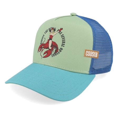 Coastal - Vert trucker Casquette - Hft Cowgirl Option Olive/Blue A-Frame Trucker @ Hatstore