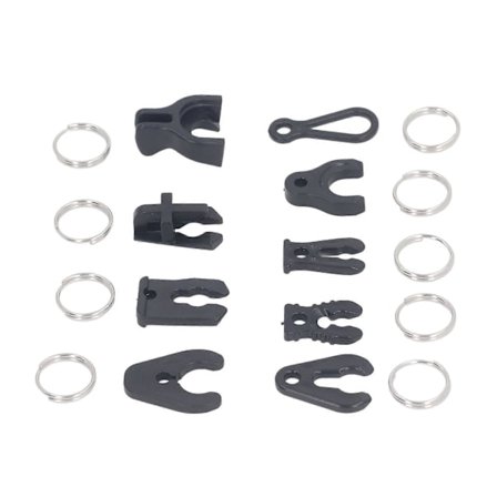 9 stk. Universelle Båds Stopnøgle Nøgler Plastik Udenbordsmotor Sikkerhedsnøgler med Nøgleringe til Jetski Nødstop