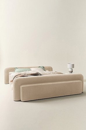 Jotex - Bettrahmen 180 Cm Sandbeige - KOMORO - Kaufe Bettgestelle bei Jotex