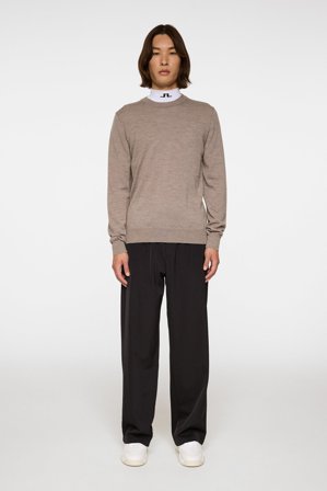 J.Lindeberg - Keane Merino Crew Neck - Fashion - Beige - Men - M