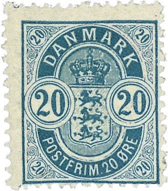 Danmark 1895 - AFA 36B - Postfrisk