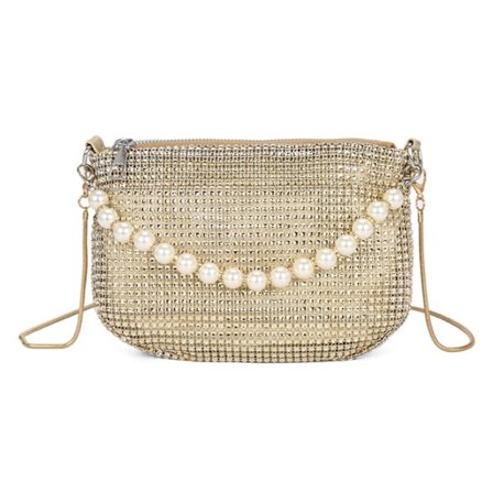 Crossbody väska Evening Bag Party Bankett Väska Strass Pearl Handväska Handväska