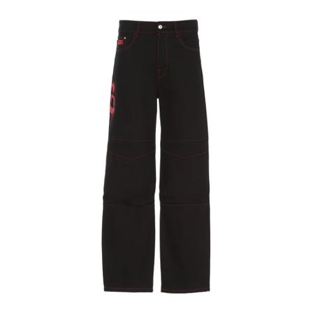 Gcds, Tapered Trousers Zwart, Heren, Maat:W32