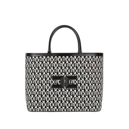Elisabetta Franchi, handbag Zwart, Dames, Maat:ONE Size,polyester,print