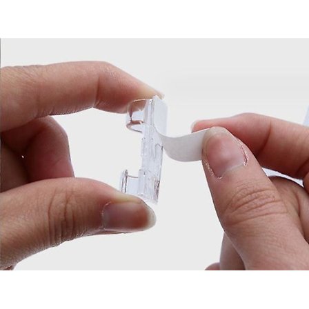 80 pakker (gjennomsiktig) selvklebende kabelklips, kabelholder, XIAOXI kabelhåndtering, elektrisk ledningsorganisator for ledning i bil, hjem eller 