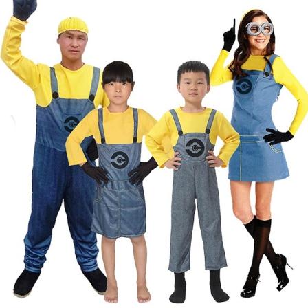 Cosplay Anime Skole Gutt Jumpsuit Barn Voksen Maskerade Fest Despicable Me Kostymer Halloween Klær boy--S