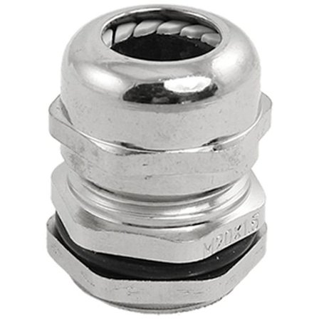 2 stk M20 x 1,5 rustfritt stål kontakt vanntett kabelgjennomføring