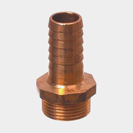Slangnippel Guidi Hose Connector Male, brons, 2 1/2" G (BSP) (utvändig) till 63 mm (2 31/64") slang
