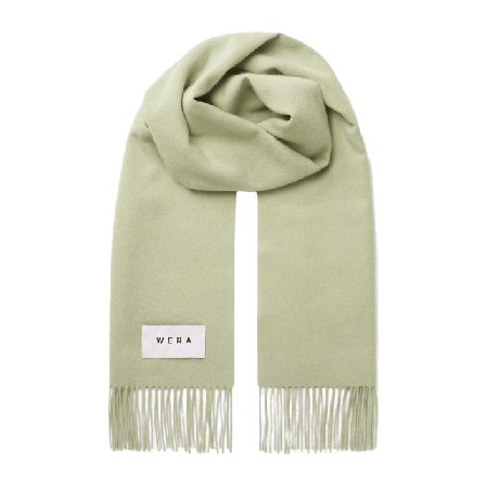 Wera Halsduk i ull FRANCA Halsdukar & scarves Grön ONESIZE