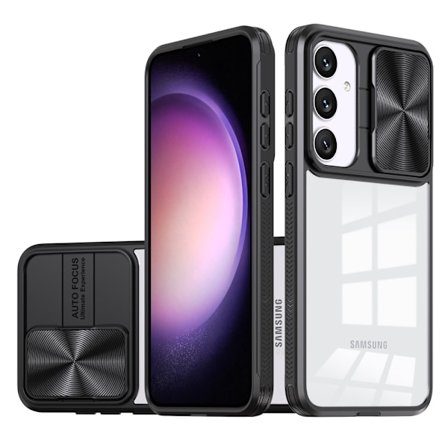 Kuori Kamerasuojalla Samsung Galaxy S25 Musta