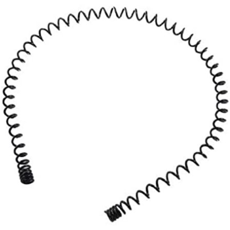 Unisex Svart Vår Bølget Metall Hårbøyle Bånd Menn Kvinner Sport H