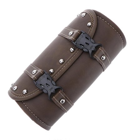 Universaali moottoripyörän satulalaukku Vedenpitävä työkalulaukku Kiinnityshihna Pyöreä säilytyslaukku Vihreä