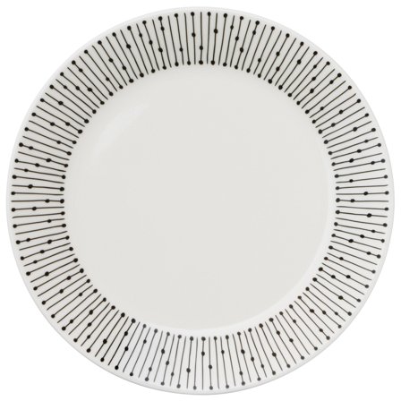 Arabia Mainio tallerken, 15 cm, sarastus - Sort/hvid | KitchenOne