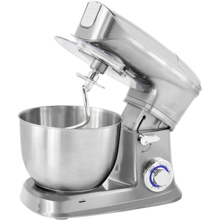 Elegant Køkkenmaskine med 6 Hastigheder - Sølv