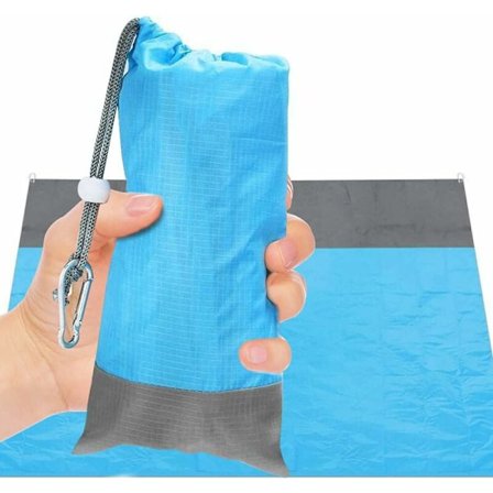 XXL hiekka-vapaa ranta-peite, 210 x 200 cm, vedenpitävä piknik-alusta