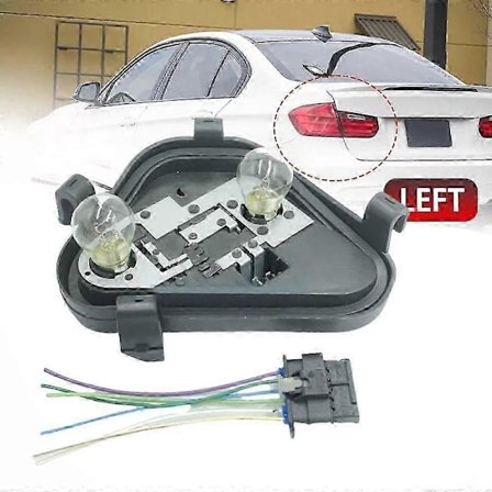 Vasen ulompi polttimon kanta takavalo pistokkeella BMW 3-sarjaan F30 F80 63217313043