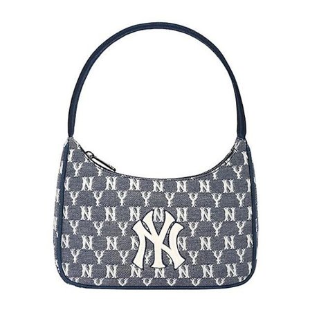 Mlb Vintage Underarm Casual En Axelväska Denim Satchel Handväska